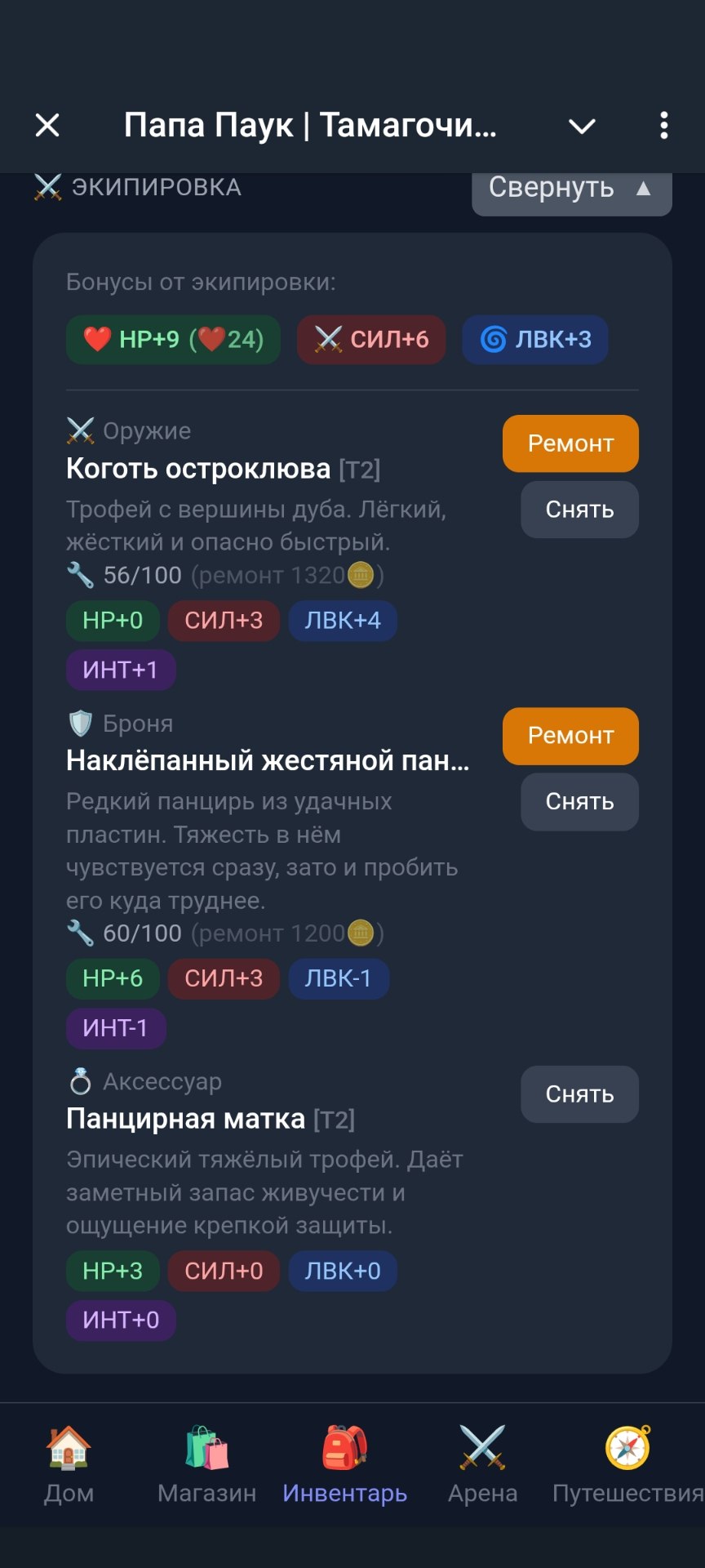 Инвентарь