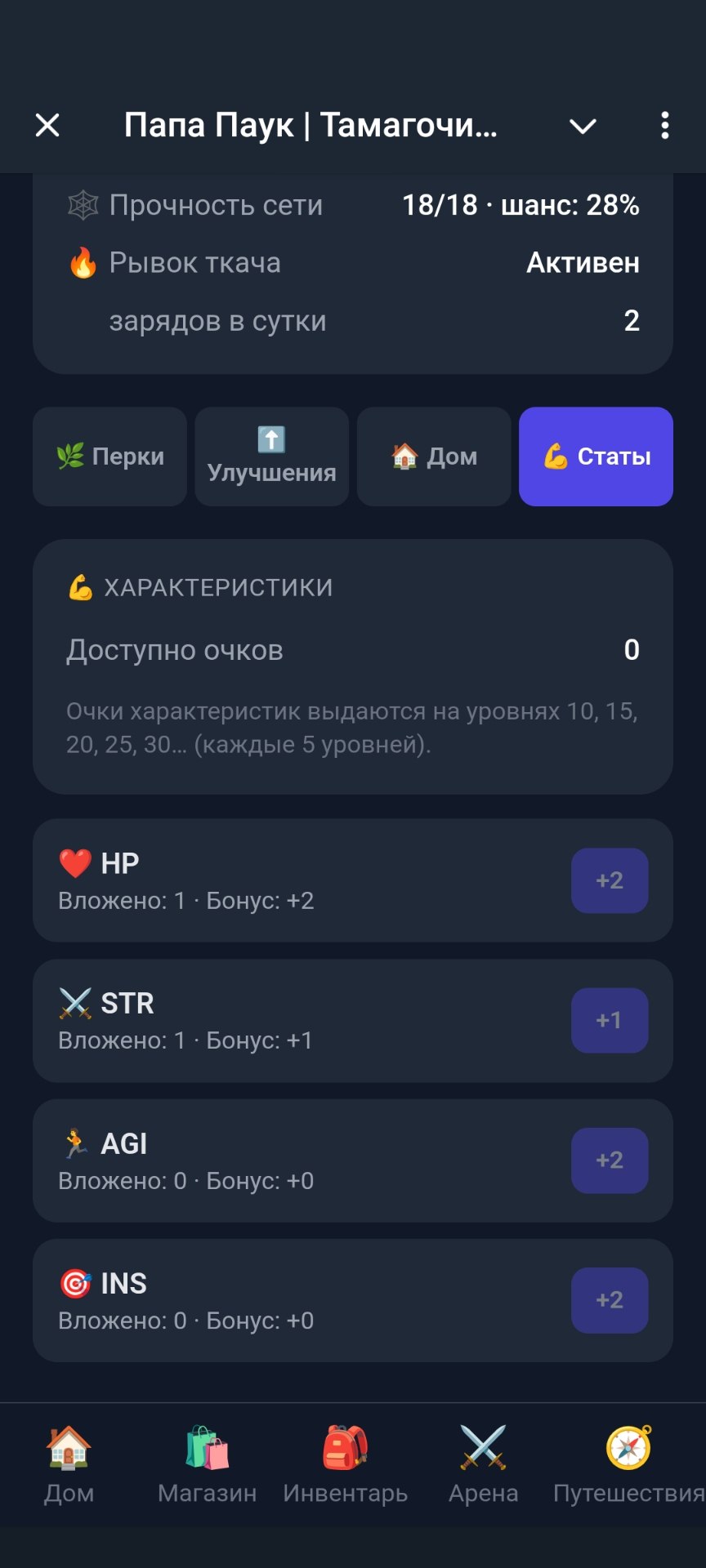 Характеристики